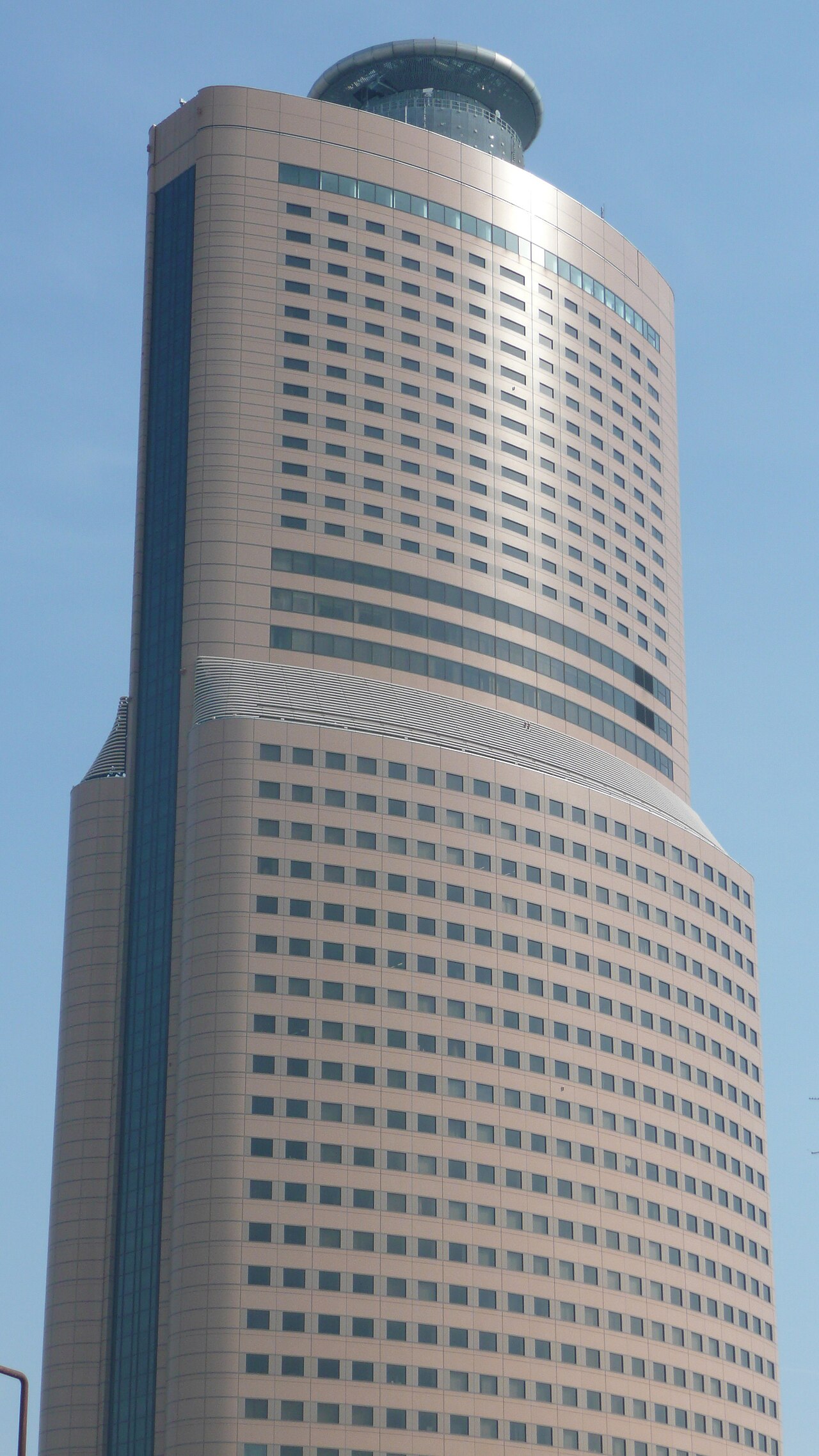 Act Tower harmonica-shaped profile close-up
