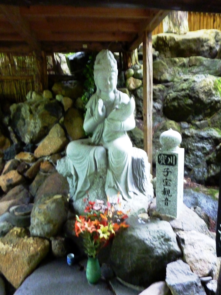 Small Kannon shrine at the roadside in Ashikaga