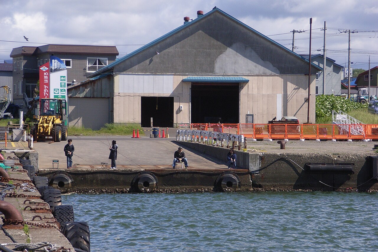 Haboro Port town view with fishing boats
