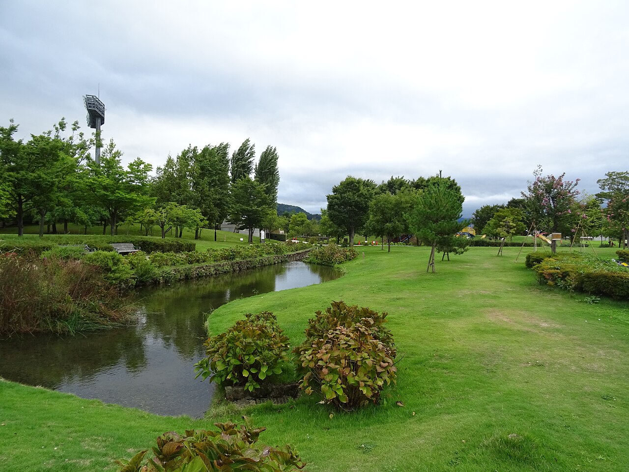 Minami-Nagano Sports Park with open lawns and sports facilities