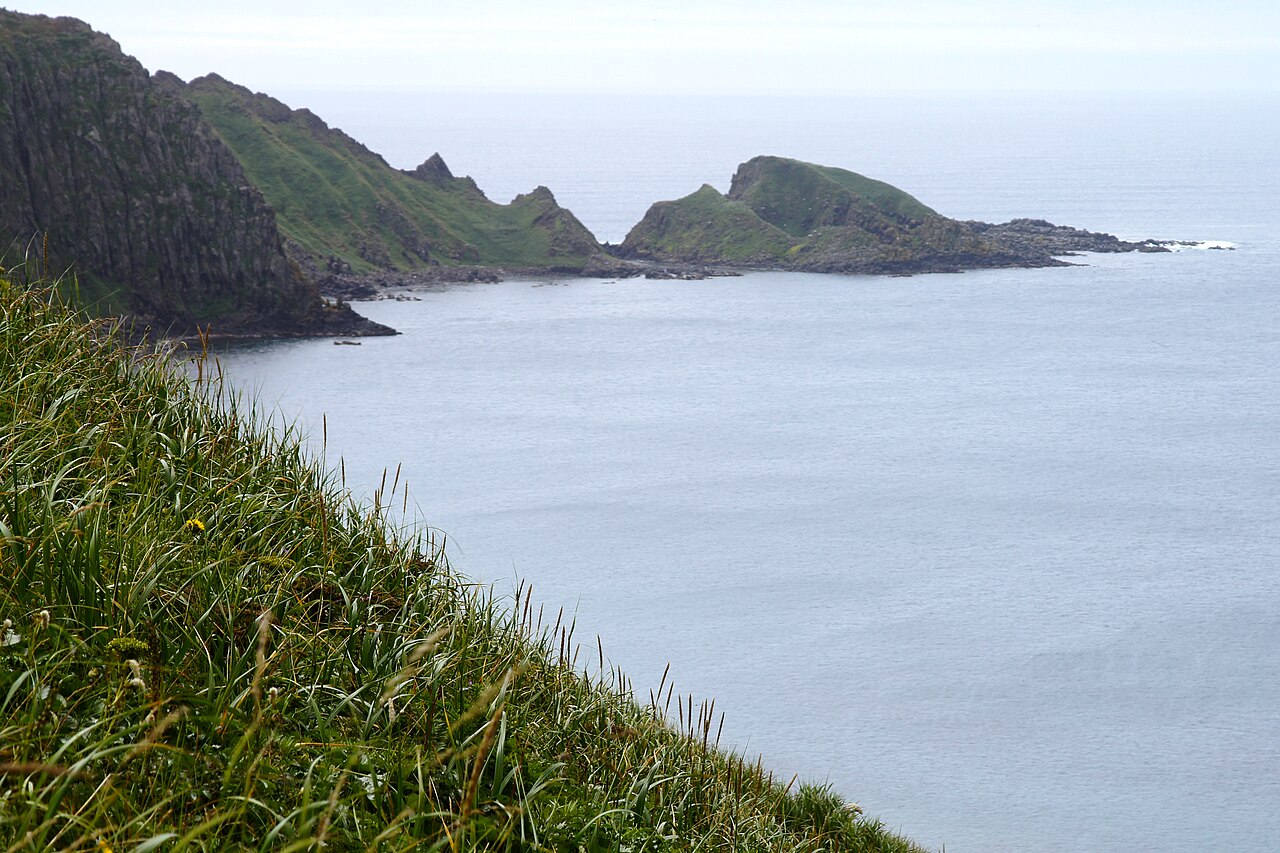 Cape Gorota viewpoint on Rebun Island with dramatic cliffs