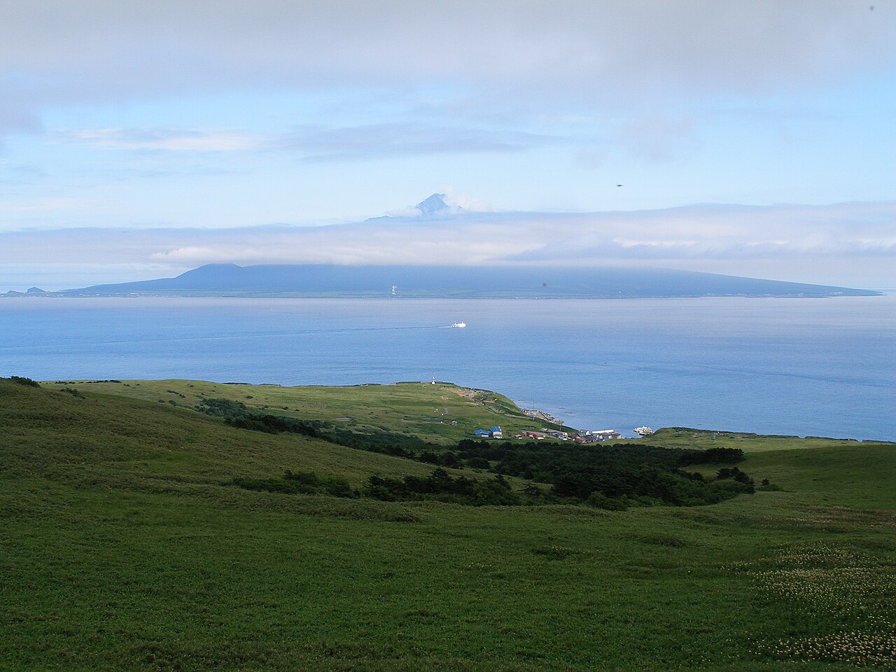 Rishiri Island seen from Rebun Island