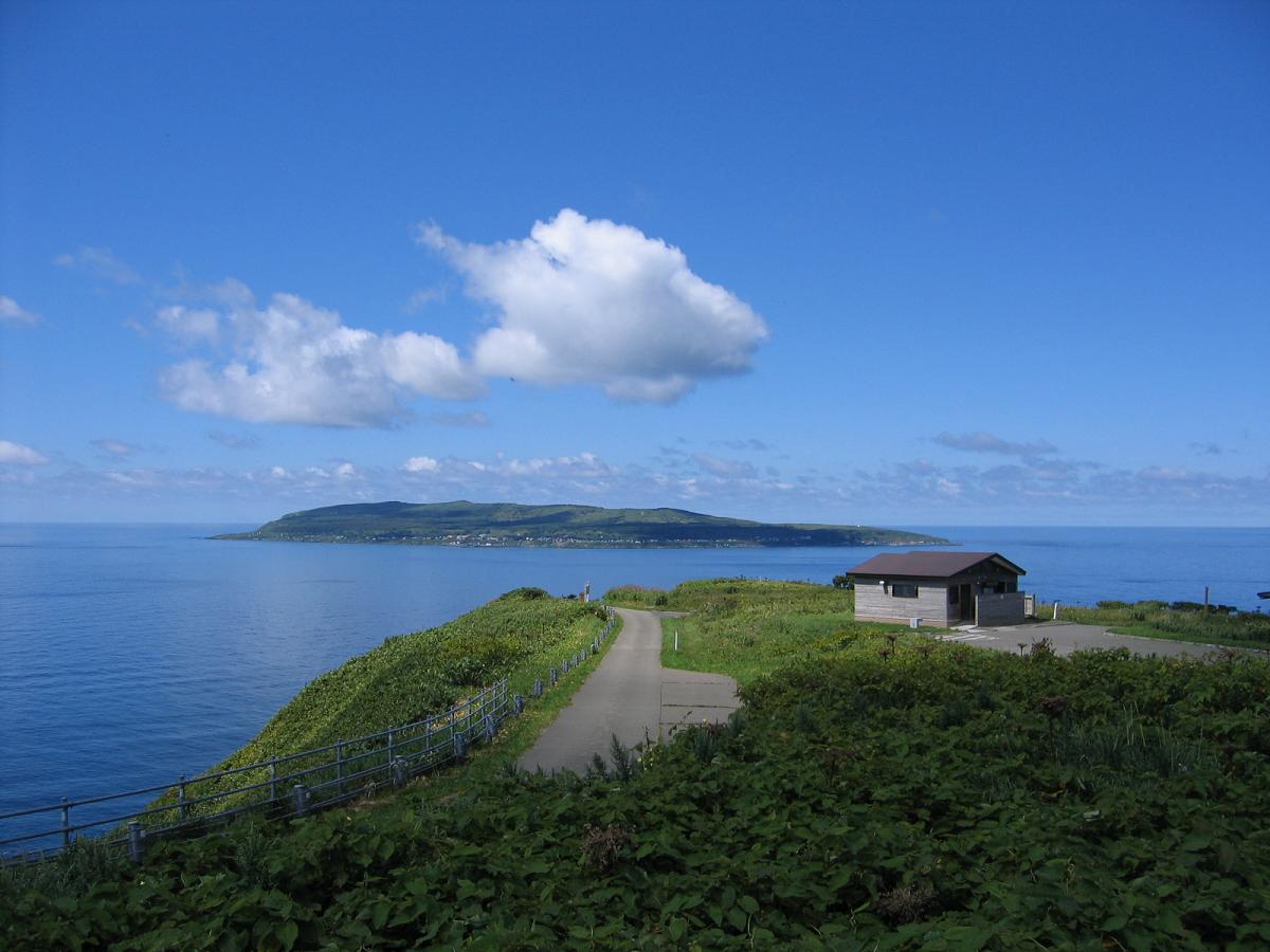 Teuri Island from the sea approach